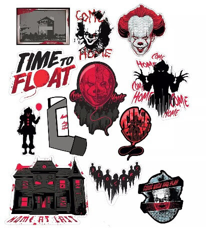 Bloody IT Chapter Two Cardboard Cut-out Halloween Wall Decorations