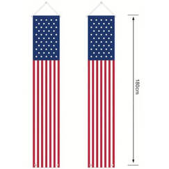 Hanging American Flag (pk2)