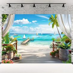Tropical Paradise Backdrop