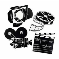 Movie Set Cut-outs - Pack of 4