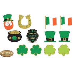 Glitter Irish Cutouts (pk12)