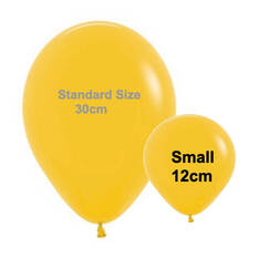 Small 12cm Honey Yellow Latex Balloons (pk50)